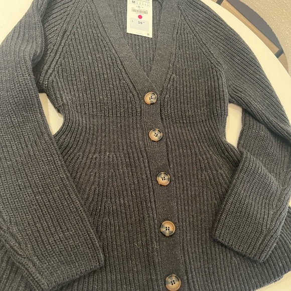 Zara fitted waist knit cardigan - Khaite style - Picture 12 of 12